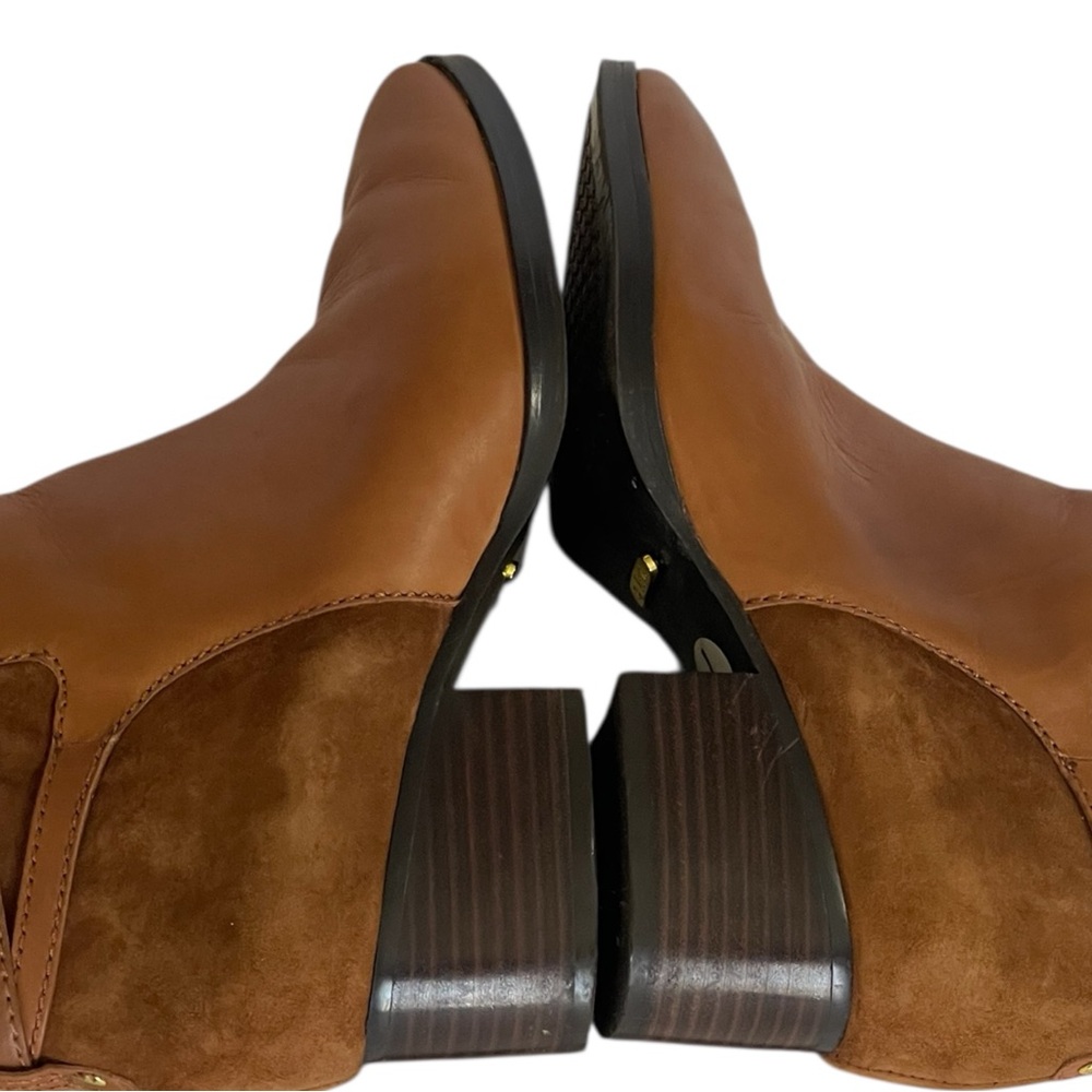 LAUREN RALPH LAUREN DAMARA LEATHER & SUEDE ZIP BOOTIES SZ 7M EUC - Picture 10 of 16